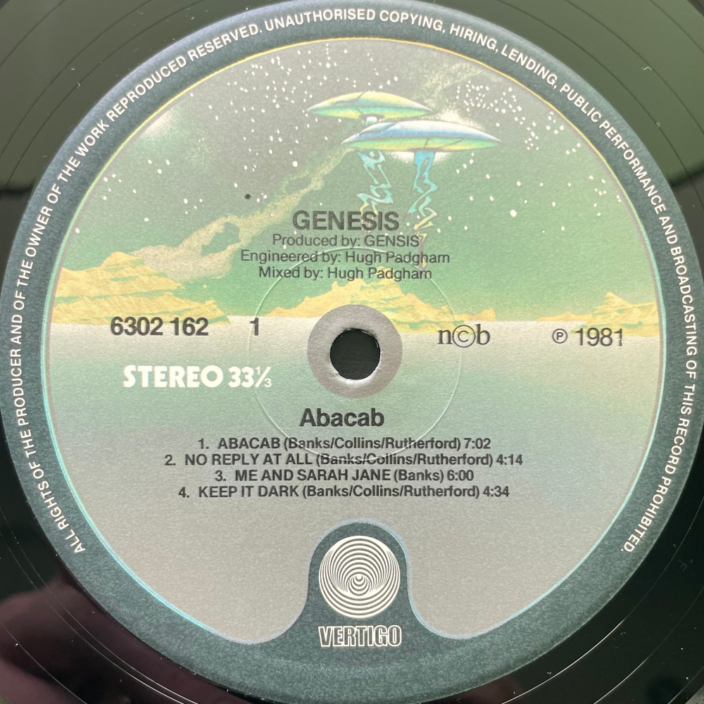 Genesis ‎– Abacab (Скандинавия 1981г.)