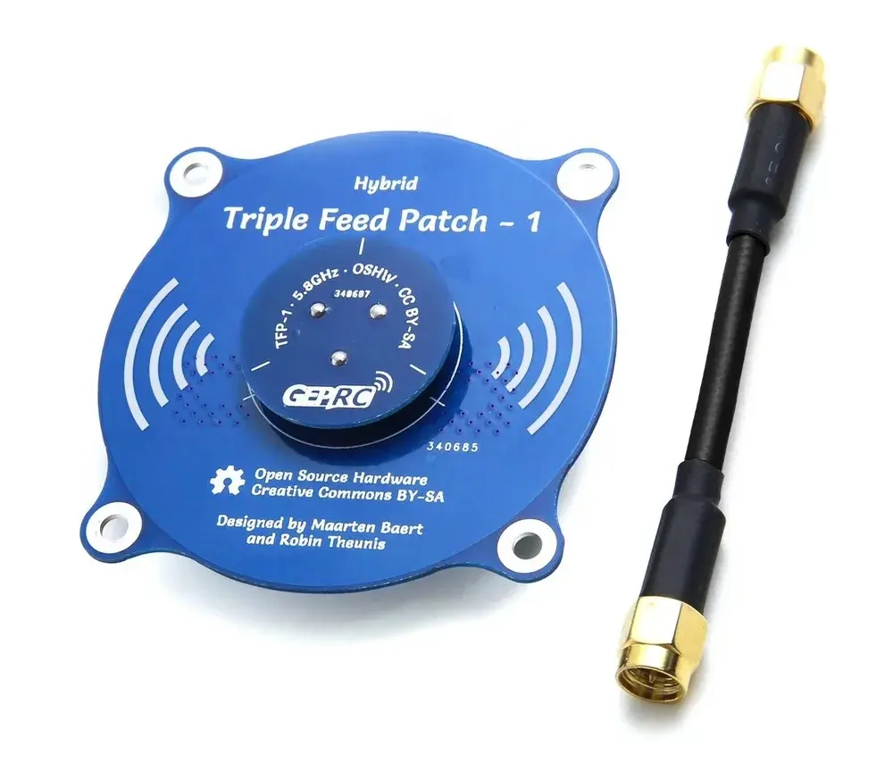 Патч-антенна GEPRC Triple Feed Patch-1 5.8GHz 9.4dBi (PR-SMA Male)