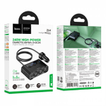 Hoco Z64 Anshun 240W авто зарядное устройство с дисплеем 3-в-1 (2C2A) (black)