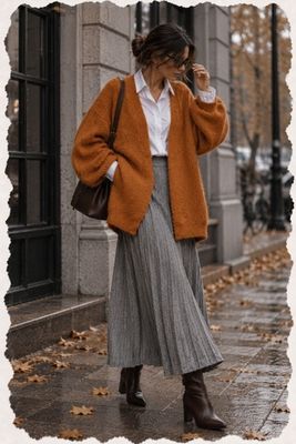 Юбка / плиссе серый