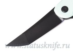 Нож Hoback Radford Titanium Tiffany Blue G10 CPM20CV DLC BWфотография - 2