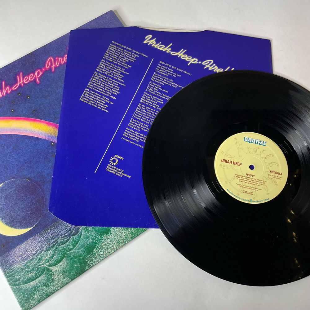 Винтажная виниловая пластинка LP Uriah Heep Firefly (UK 1977) The Hanging Tree