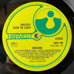 Винтажная виниловая пластинка LP The Greatest Show On Earth Horizons (Англия 1970)