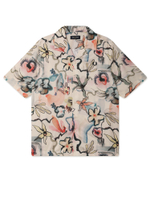 Мужская Рубашка Floral Revere Collar