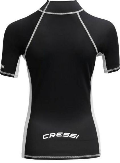 Гидрофутболка-рашгард Cressi Lady с коротким рукавом черная