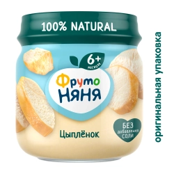 Фрутоняня пюре Мясное Цыпленок 80г