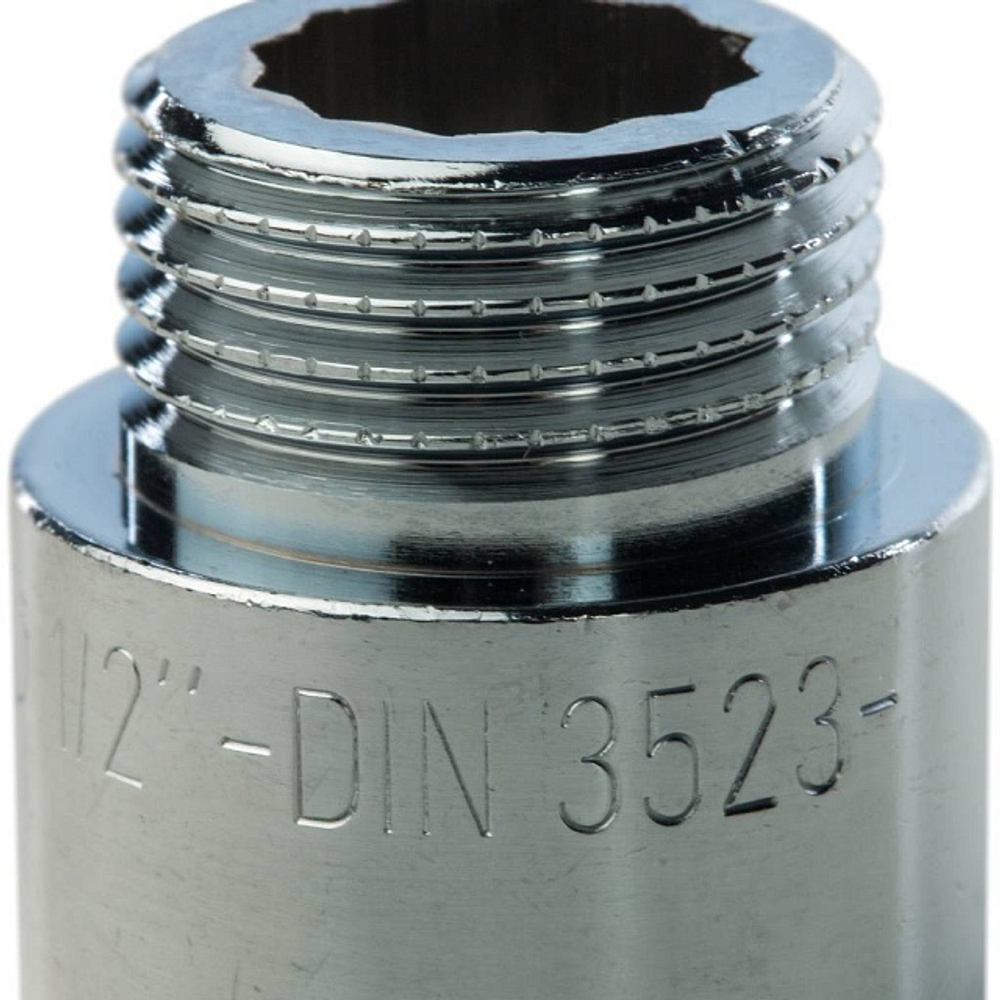Удлинитель резьбовой STOUT SFT 0002 - 1/2" длина 20 мм (ВР/НР, латунь хромированная)