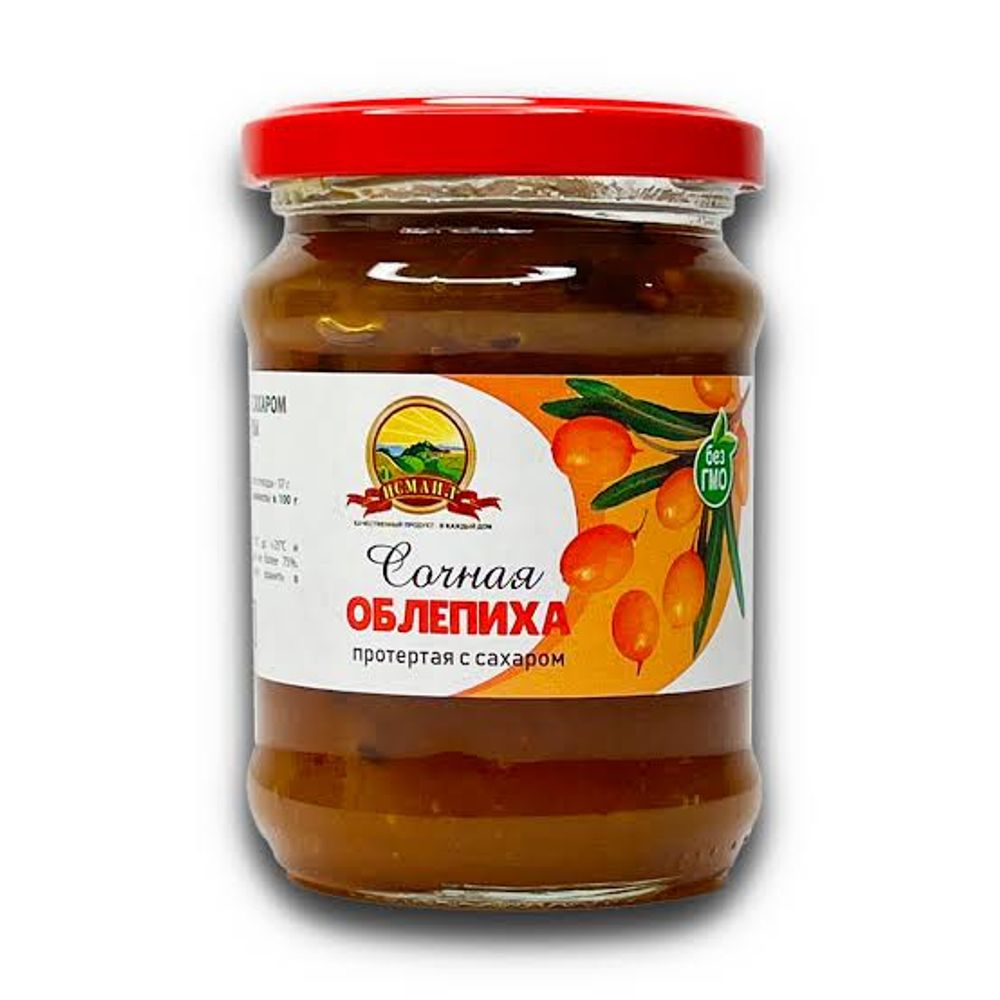 Сочная  КЛЮКВА  протертая с сахаром  "Исмаил" стекло 570гр