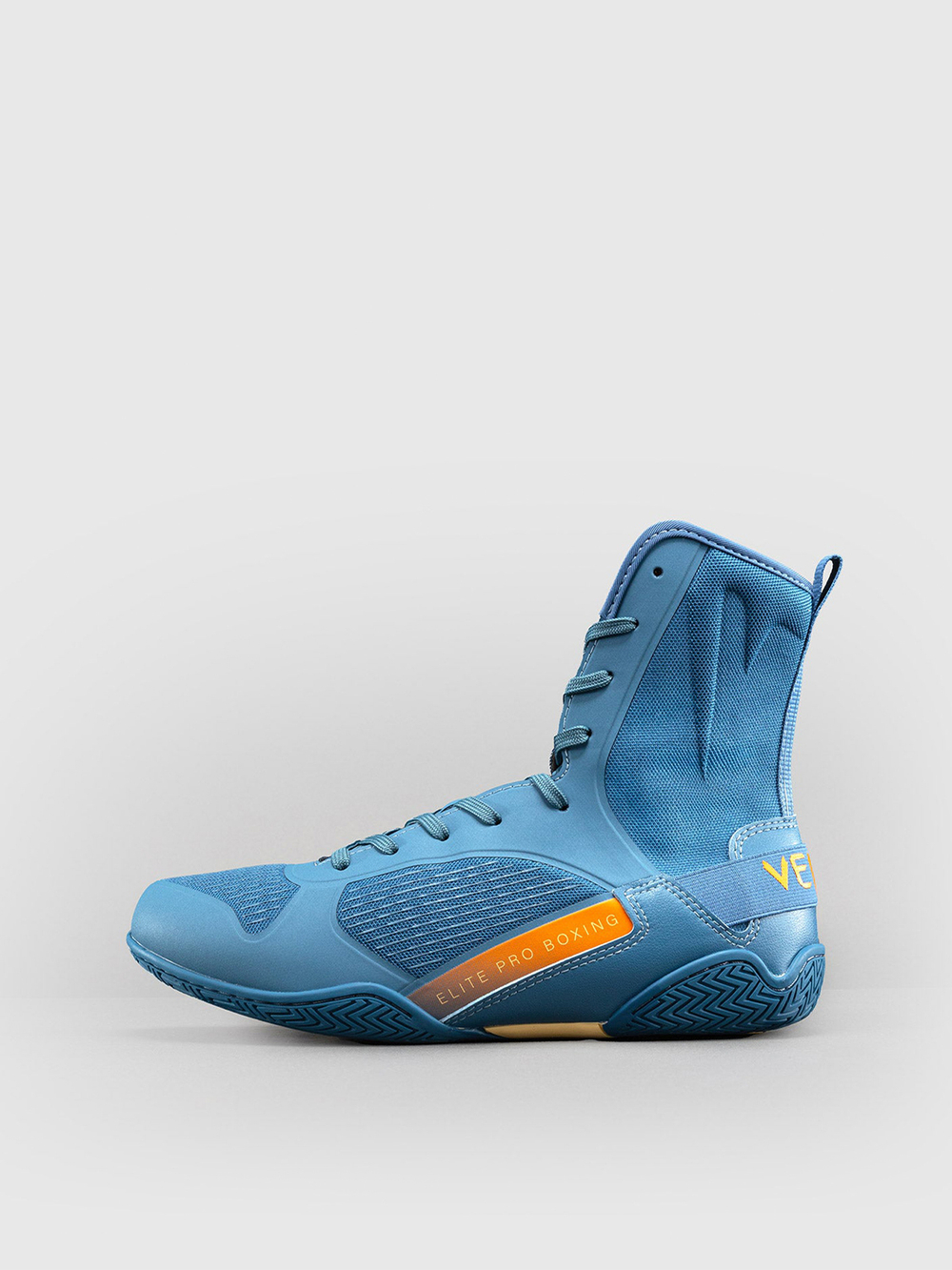 Боксерки Venum Elite Neo Steel Blue/Orange