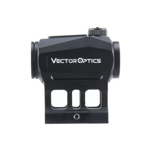 Коллиматорный прицел Vector Optics Scrapper 1x22 Solar Power Multi Reticles (закрытый, 2 MOA, метка точка красная, picatinny/weaver, IP67, в комплекте 2 кронштейна)