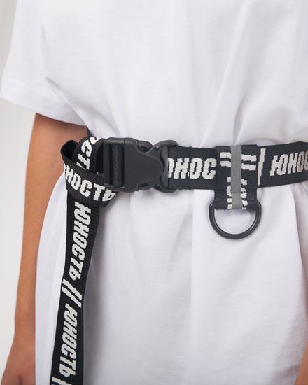 Ремень ЮНОСТЬ Statement Black 160 см