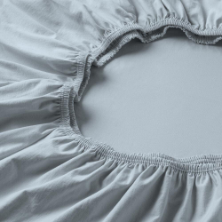 Простыня на резинке 100x200 Estella 615 wolke голубая