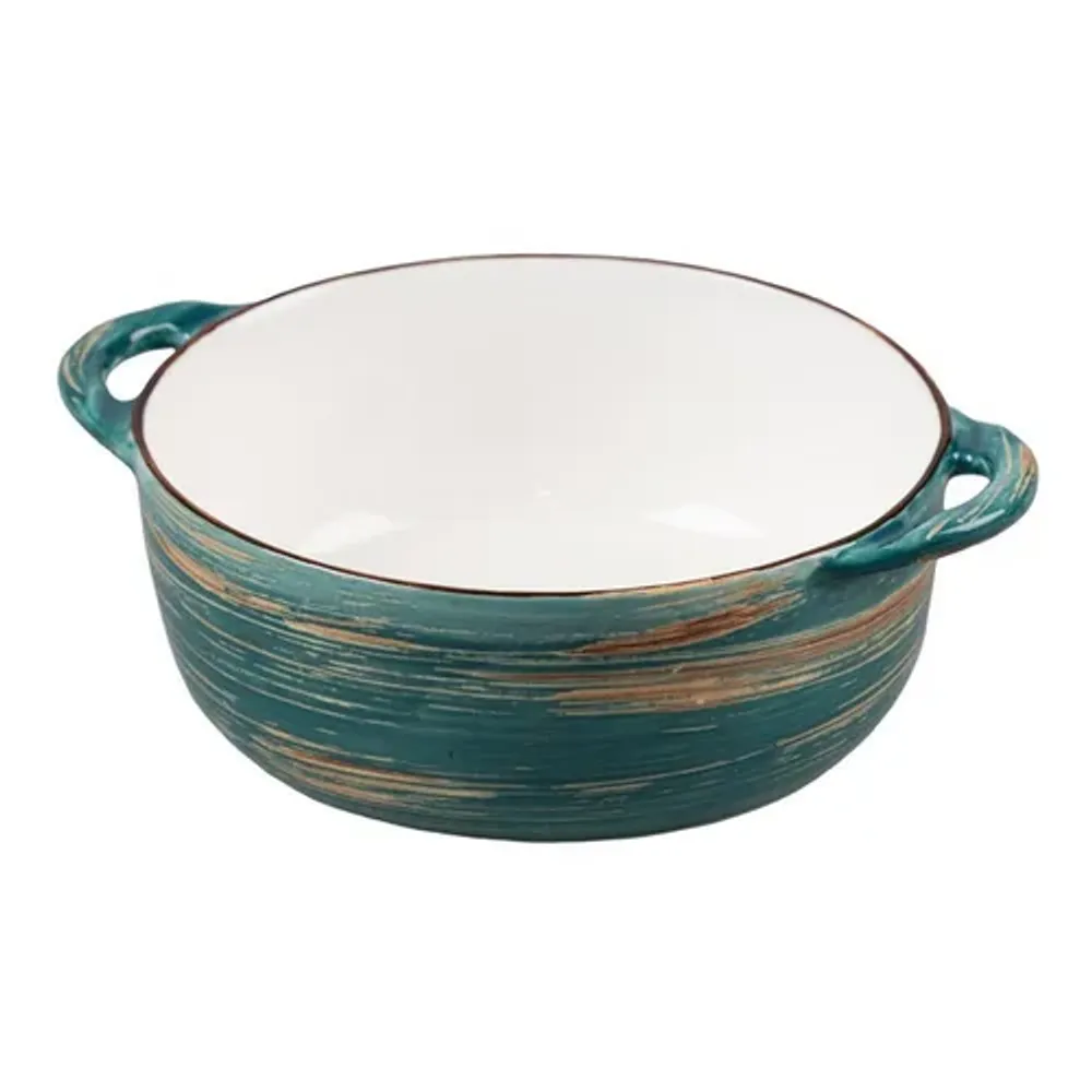 Бульонница 550 мл d 14,5 см h5,5 см с ручками Texture Dark Green P.L. Proff Cuisine [6]