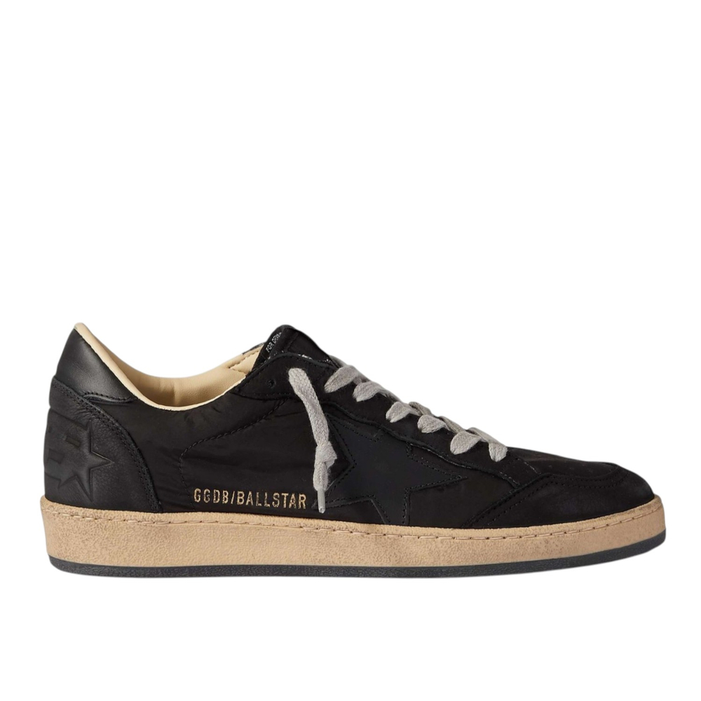 Golden Goose Ball Star / Черные тканевые / черная звезда муж