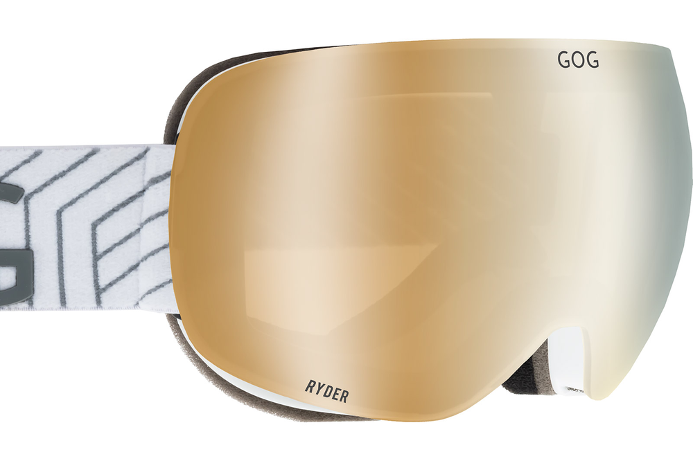 Горнолыжная маска GOG Ryder / Matt White / Reflex Gold