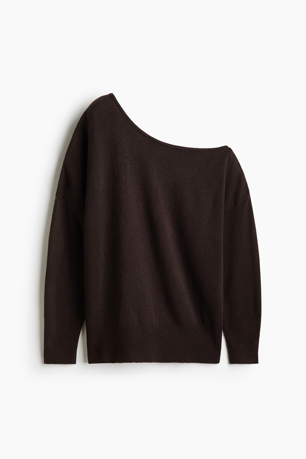 Тонкий свитер на одно плечо с шерстью - H&M