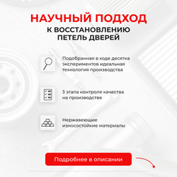 Ремкомплект (втулки) петель дверей Nissan Patrol (GR) Y61 (2 петли, RPD1-2) 1997-2010