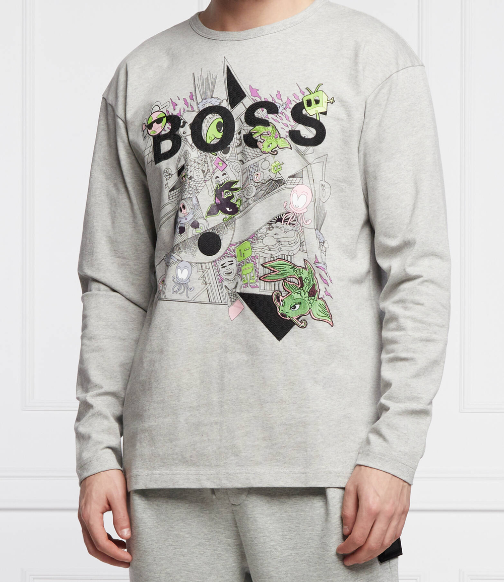 тощие tovel lotus BOSS GREEN - серый(50462903)