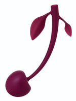Бордовая вагинальная вишенка WILD CHERRY - 14,5 см. (Цвет: бордовый)
