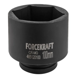 Головка ударная глубокая 1'', 100мм (6гр) FORCEKRAFT FK-485120100