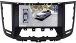 Магнитола для Infiniti FX35, FX37, FX50, FX30D, QX70 S51 2008-2018 (рамка тип 2 черная матовая) - Teyes CC3-2K-360 монитор 9.5" 2K QLED на Android 10, Быстрая, CarPlay, 4G SIM-слот, 4 камеры в комплекте