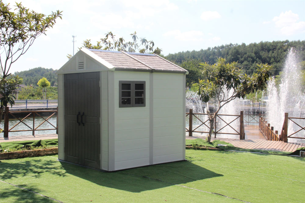 Садовый пластиковый сарай HouzBlock Comfort-2 7,5x7,5