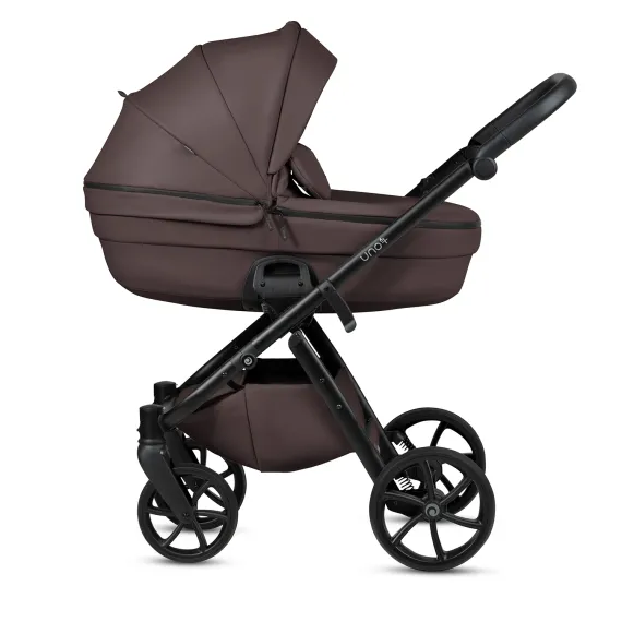 Коляска 2 в 1 Tutis Uno 6+ Leather Cioccolata