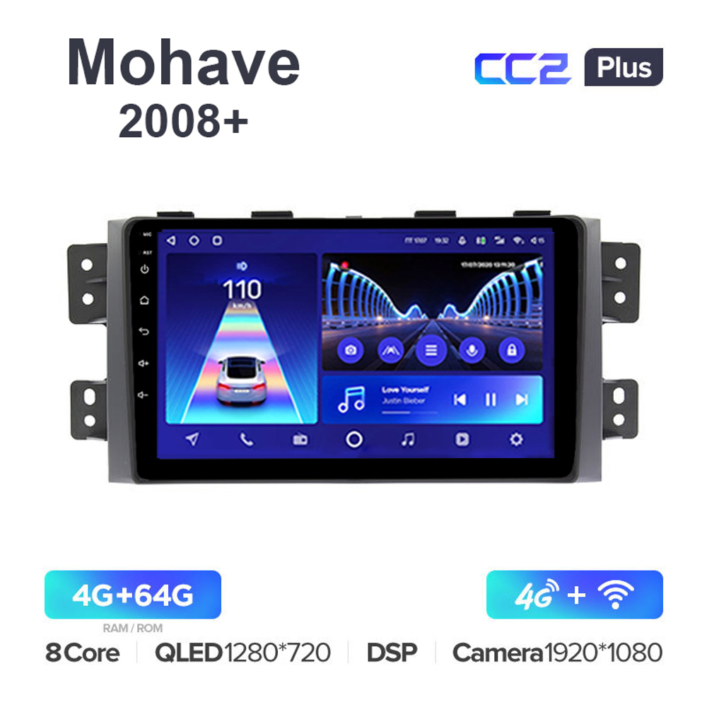 Teyes CC2 Plus 9"для Kia Mohave 2008+