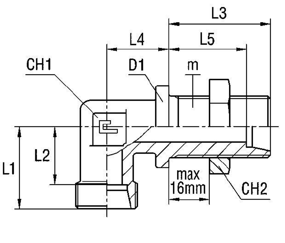 Соединение PD90 DS25 36х2 (корпус)