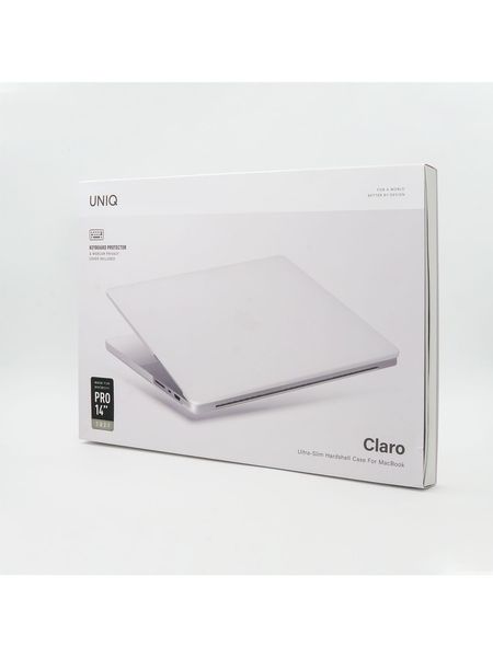 Чехол Uniq Claro для MacBook PRO 16" (M1/M2 MAX & PRO) (2021-2023), цвет матовый прозрачный (Matte Clear)