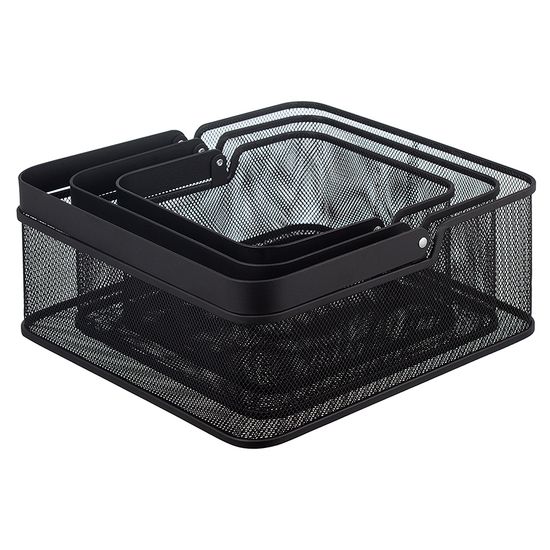 Корзина для хранения ferrant, 20х20х11,5 см, черная