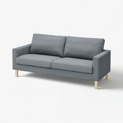 IKEA SALTSJÖBADEN  (ИКЕА САЛТШЁБАДЕН)  -  Чехол на диван 3-местный - Гуннаред средне-серый