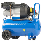 NORDBERG (NCE50/360V) Компрессор поршневой V-образный 220 В, ресивер 50 л, 360 л/мин