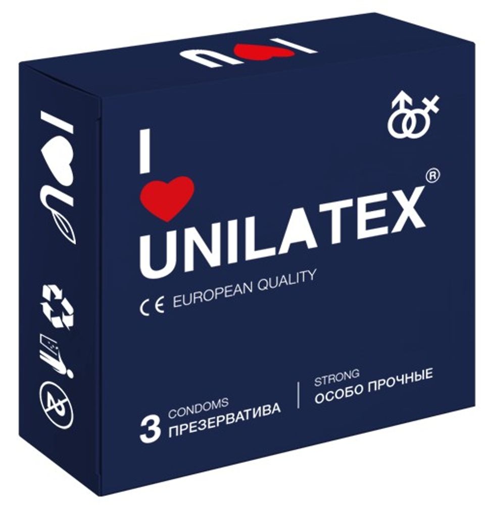 Презервативы Unilatex Extra Strong 3шт 3019Un