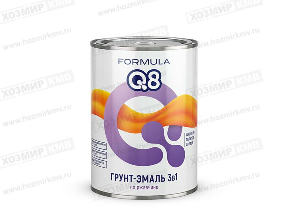 0,8 кг (FORMULA Q8) грунт-Эмаль по ржавчине ЖЁЛТАЯ