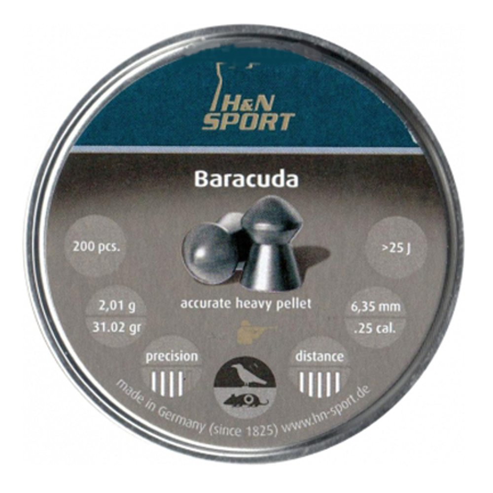 Пули пневматические "H&N" Baracuda 6.35 мм (150 шт) 2,00 гр