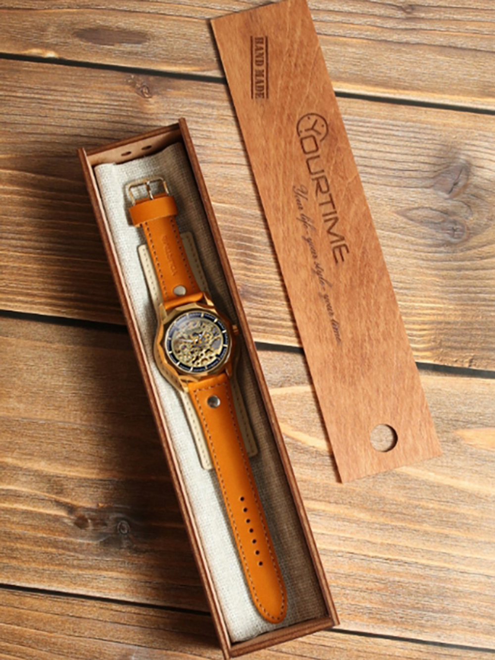 Часы скелетоны женские механические Desire YOURTIME