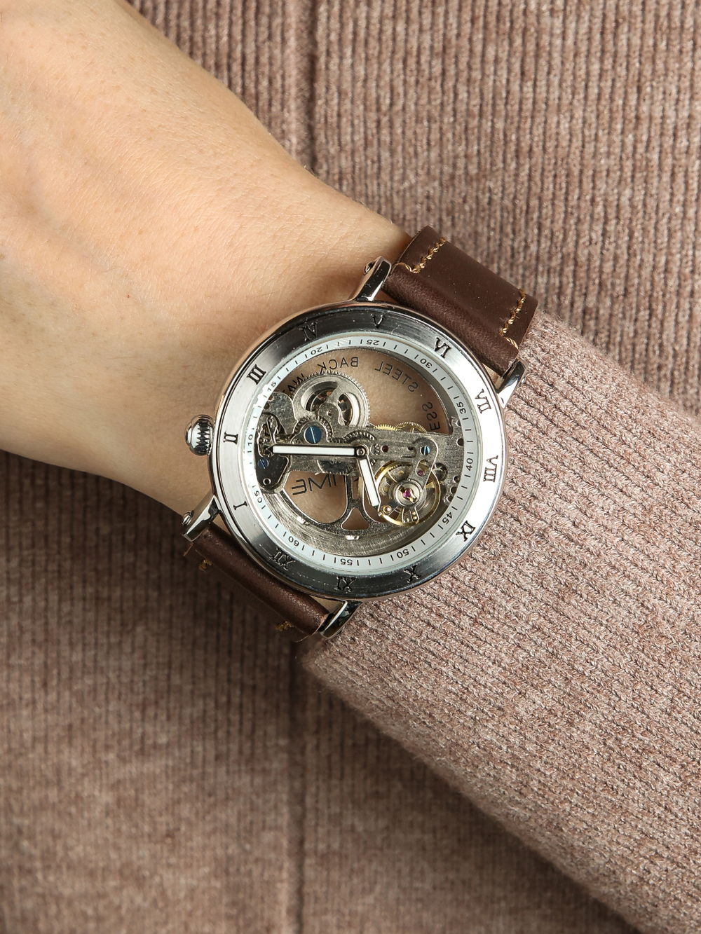 Часы скелетоны механические Power Dark YOURTIME