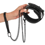 Ошейник и поводок с геометрическим узором Collar with Leash, черный (Цвет: черный)