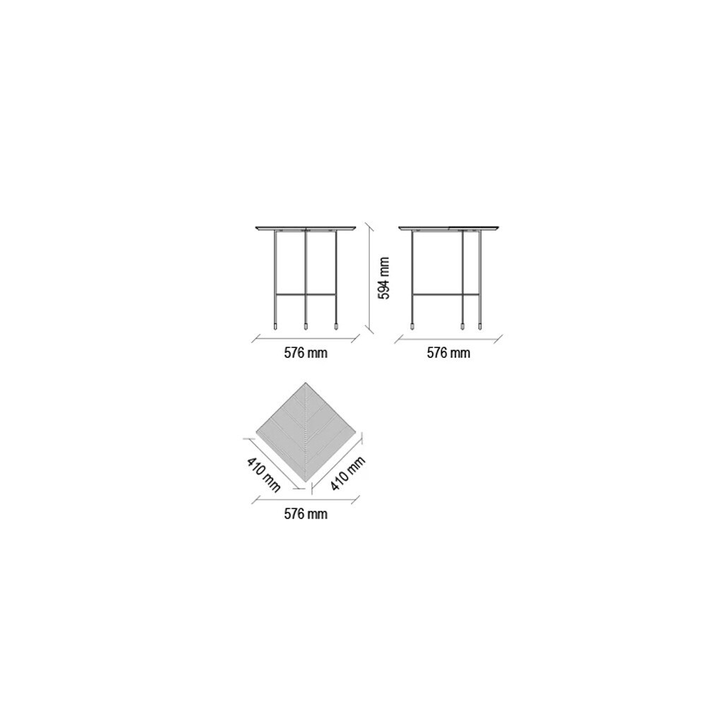 Стол журнальный антрацит ENZA HOME SOLARO EH50498