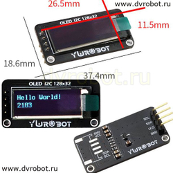 Дисплей OLED/128*32 YwRobot-белый__1