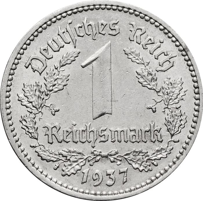 1 рейхсмарка 1937 Германия (Третий рейх) "А"