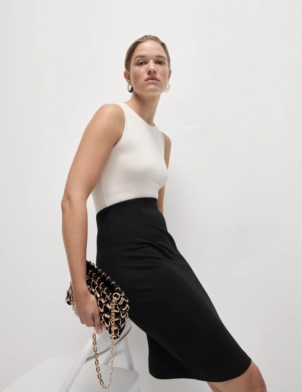Мини-юбка-карандаш MARKS&SPENCER