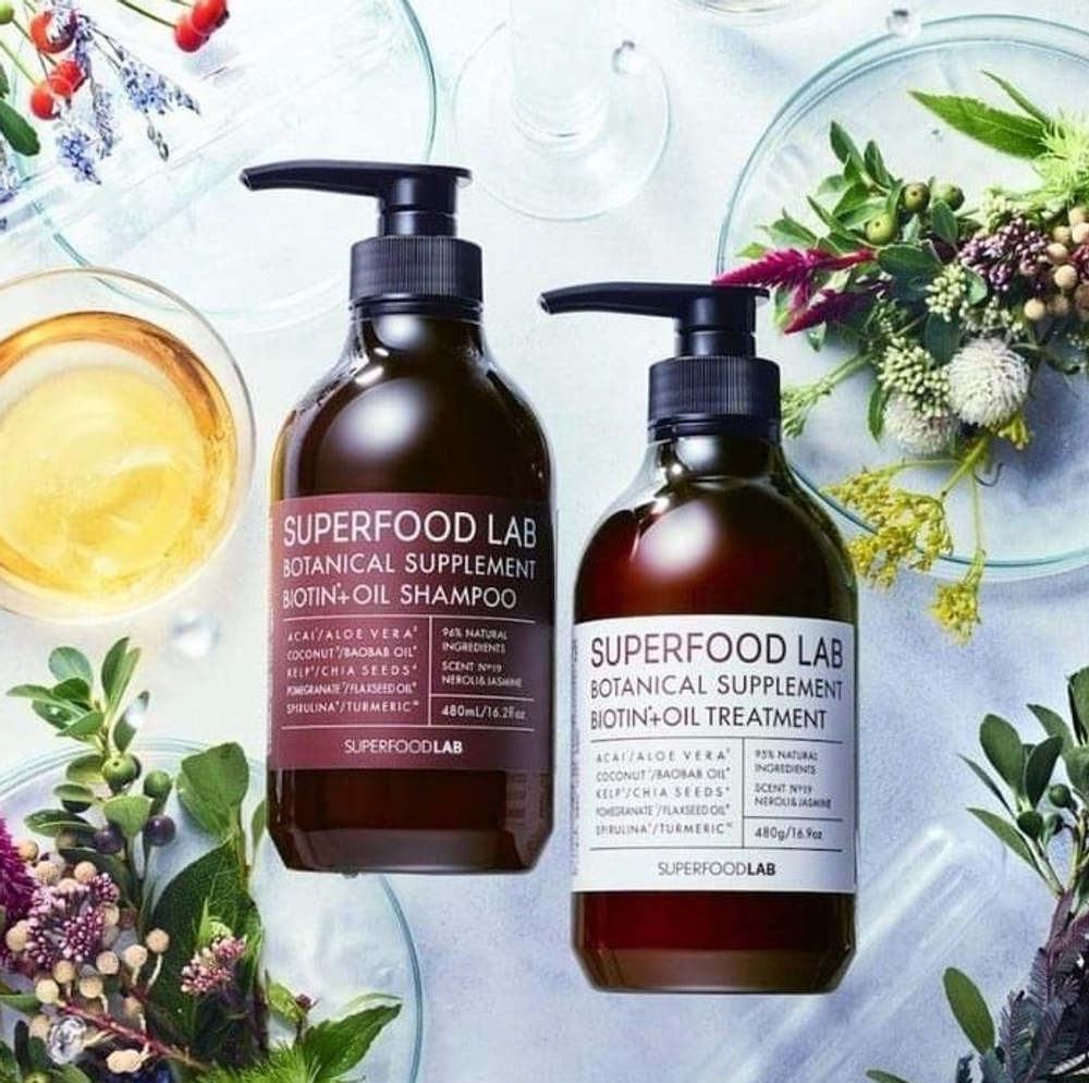 Увлажняющий бальзам-кондиционер с биотином и натуральными маслами Superfood Lab Biotin Oil Treatment