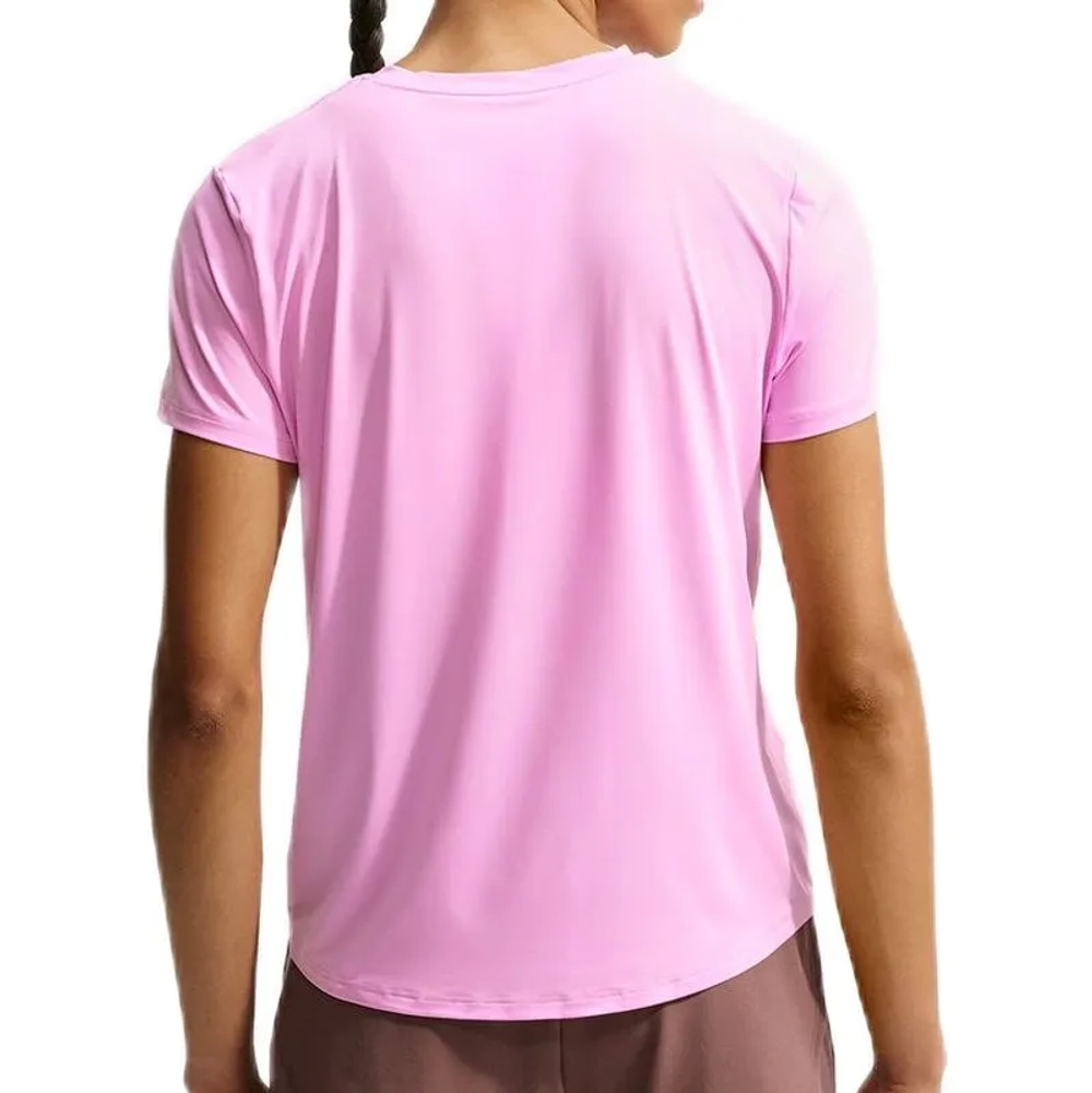 Женская теннисная футболка Nike Dri-Fit One Classic - pink rise/white