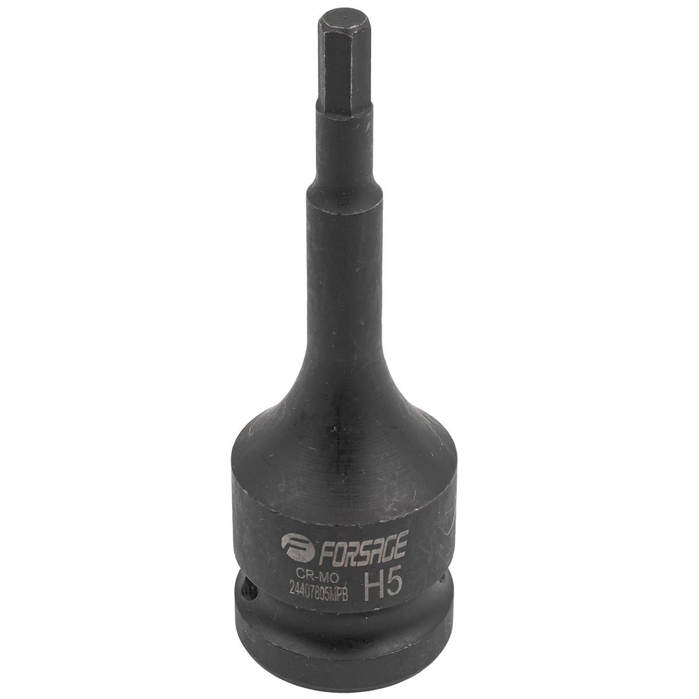 Головка-бита 6-гранная ударная 5мм,1/2'' Forsage F-24407805MPB