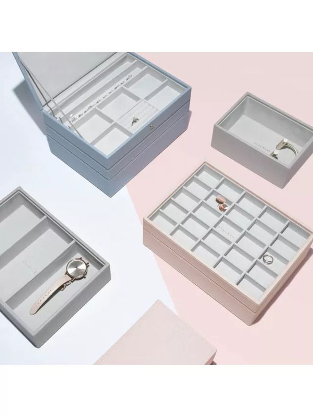 Органайзер для украшений Stackers Classic Watch and Accessories Layer (Pebble Grey) (голубой / Dusky Blue)