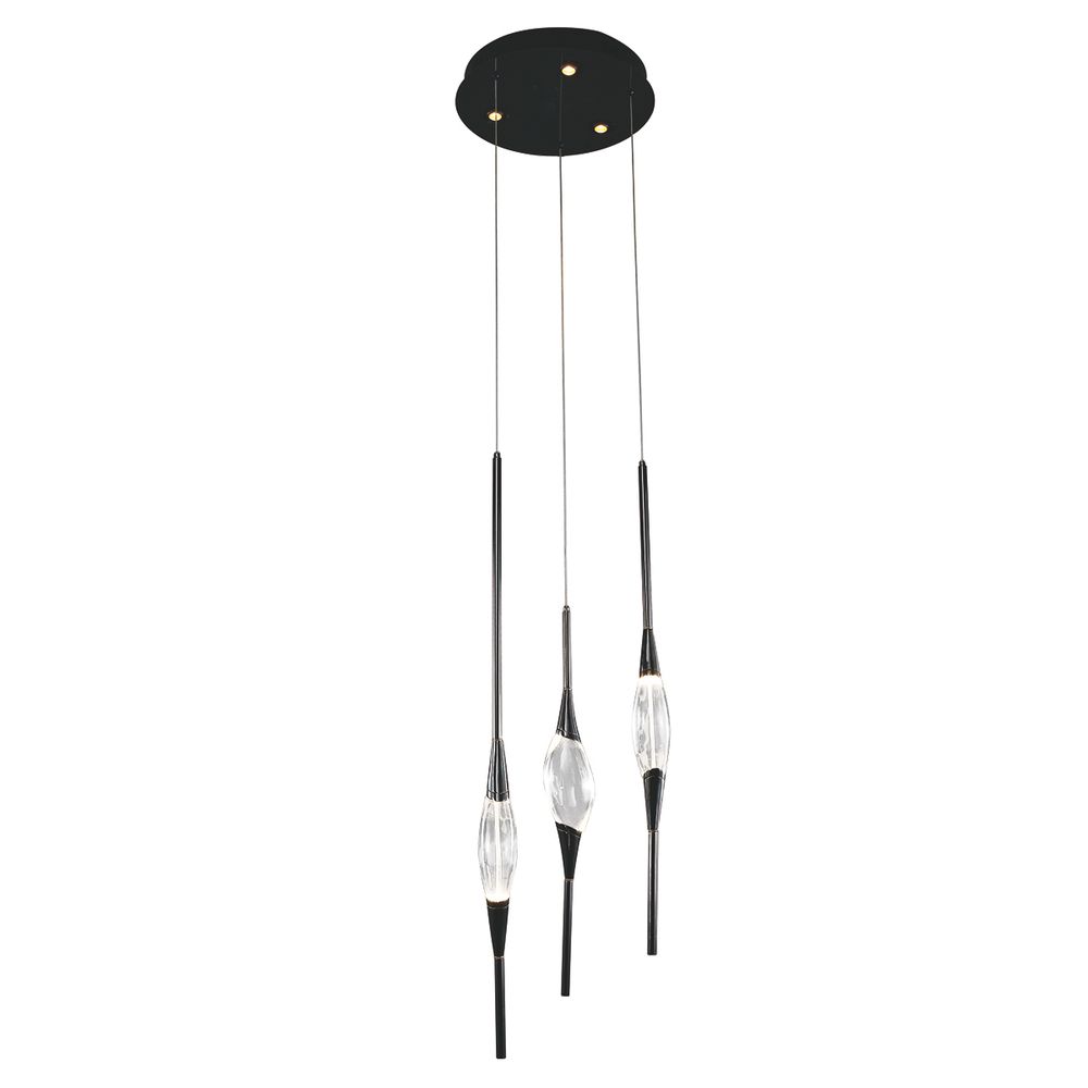 Подвесной светильник Pezzo 3 pearl black