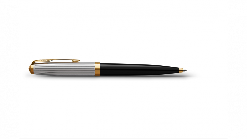Шариковая ручка Parker 51 Premium Black GT, стержень: M, цвет чернил: black, в подарочной упаковке.