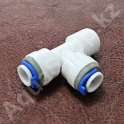 Фитинг QT-04A тройник "Т" 1/4"(НР) x 1/4"(f) x 1/4"(f)